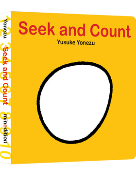 预售 英文原版 Seek and Count 儿童启蒙纸板翻翻书 数数绘本Yusuke Yonezu 创意大师洞洞启蒙纸板书 聪明宝宝玩出来 Minedition
