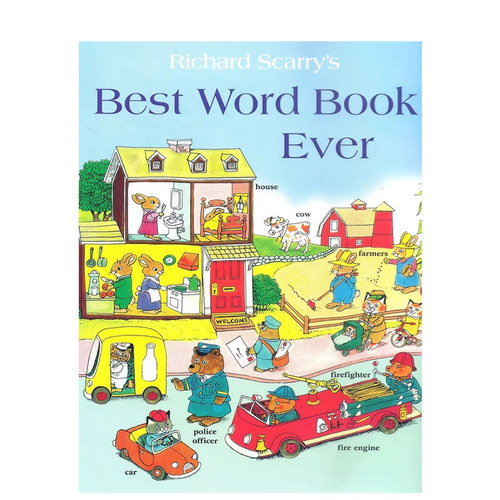 英文原版 Richard Scarry's Best Word Book Ever 斯凯瑞词汇童书 单词图画书