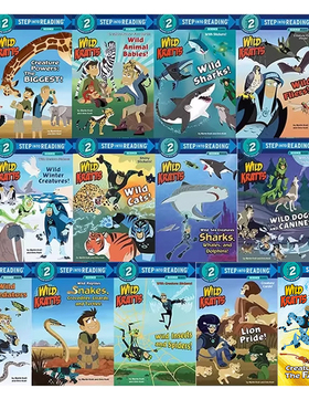 英文原版 Wild Kratts 动物兄弟 13册 PBS教育科幻科幻动画版 Step into Reading L2 美国兰登经典分级读物