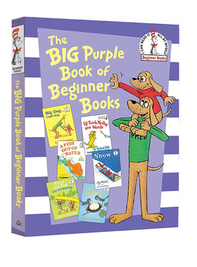 苏斯博士英语启蒙认知 The Big Purple Book Of Beginner Books 紫色大书 英文原版精装入门绘本故事选集6合1 七色系列