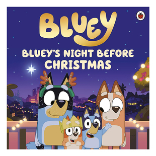 英文原版 小蓝狗布鲁伊 Bluey: Bluey's Night Before Christmas 布鲁伊的圣诞前夕 儿童英语故事绘本