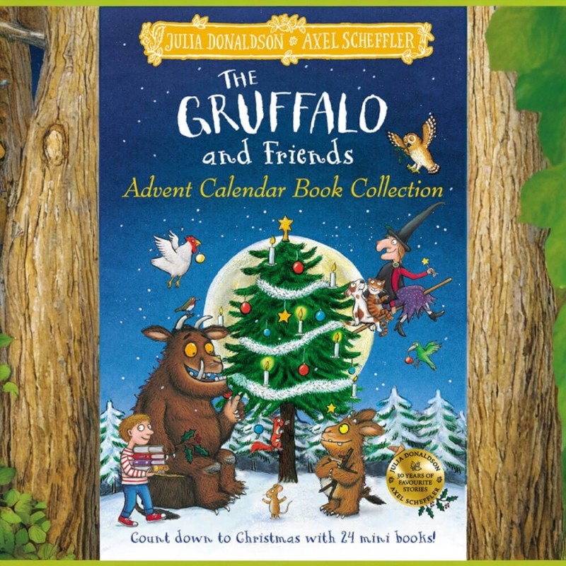 咕噜牛圣诞倒数日历 24册节日礼品故事书 英文原版 The Gruffalo and Friends Advent Calendar Book Collection 节庆绘本
