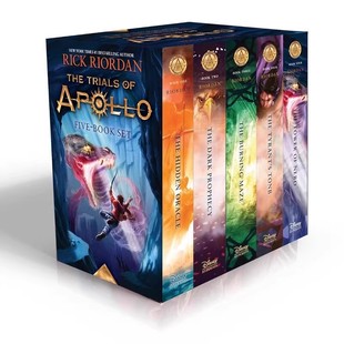 英文原版 波西杰克逊第五季 阿波罗的审判 5册礼盒装 Percy Jackson Trials of Apollo Boxed Set 少年冒险英文小说