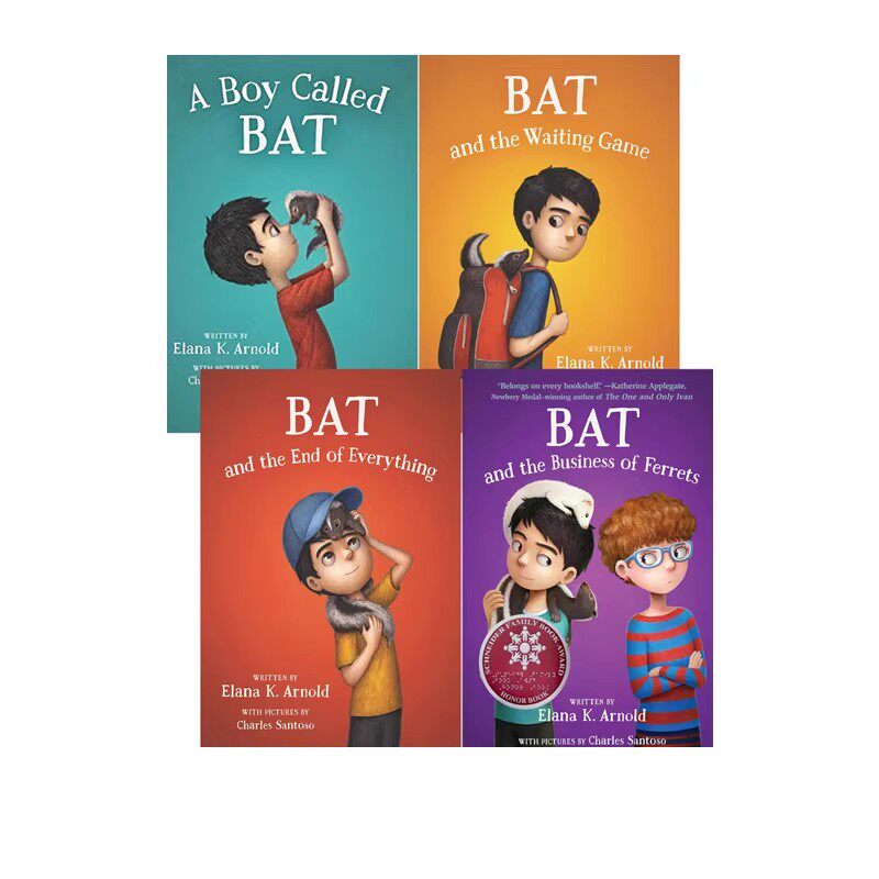 预售 英文原版 The Bat Series 男孩巴特系列 4册 青少年成长小说 儿童课外阅读文学
