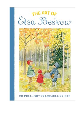 预售 艾莎贝斯蔻插画艺术 Art of Elsa Beskow 画册 20幅拉出式可装裱版画 瑞典绘本大师Elsa Beskow 英文原版