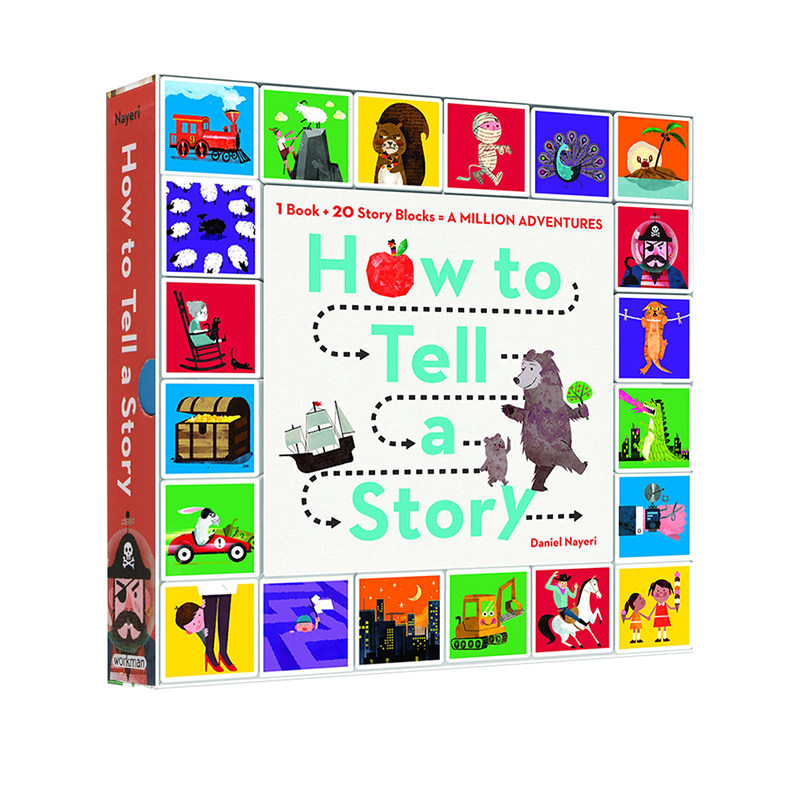 英文原版 How to Tell a Story 掷骰子，讲故事 教孩子创意写作 亲子互动书