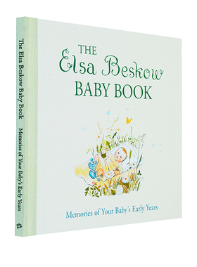 英文原版Elsa Beskow Baby Book 瑞典国绘本大师艾莎贝斯蔻 给宝宝的成长记录手册