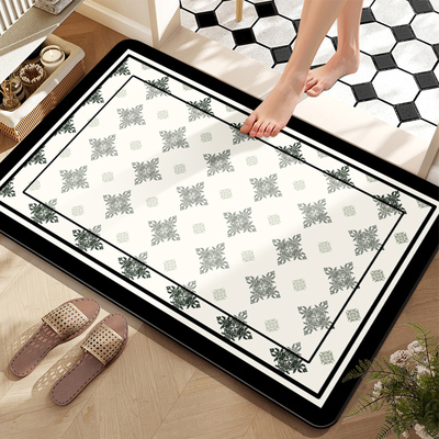 浴室地垫硅藻泥吸水速干脚垫防滑防摔洗手间易打理家用卫生间地毯