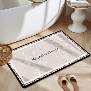 浴室吸水地板垫硅藻泥速干脚垫免洗防滑浴室轻松护理家庭浴室地毯