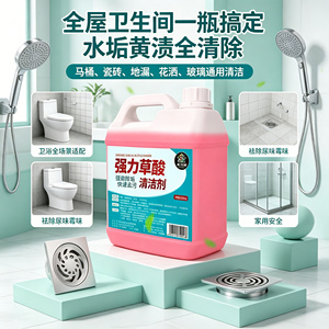 草酸高浓缩溶液瓷砖清洁剂厕所清洗卫生间马桶强力去污去黄除垢剂