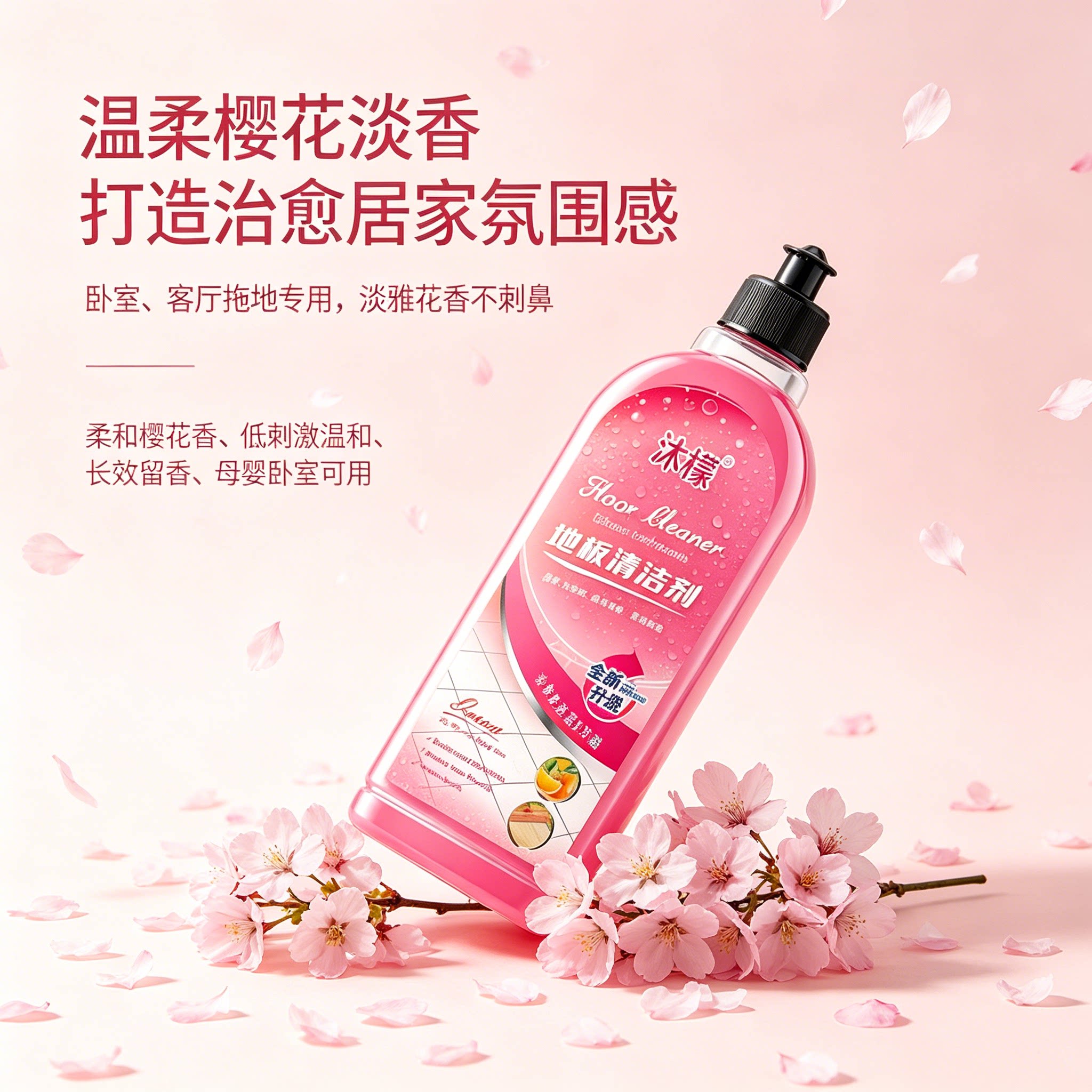地板清洁剂瓷砖清洁清洗剂杀菌清香拖地专用不留水印强力去污抛光