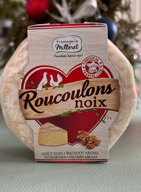 法国原装进口Roucoulons Noix米勒瑞核桃风味奶酪125克软质芝士