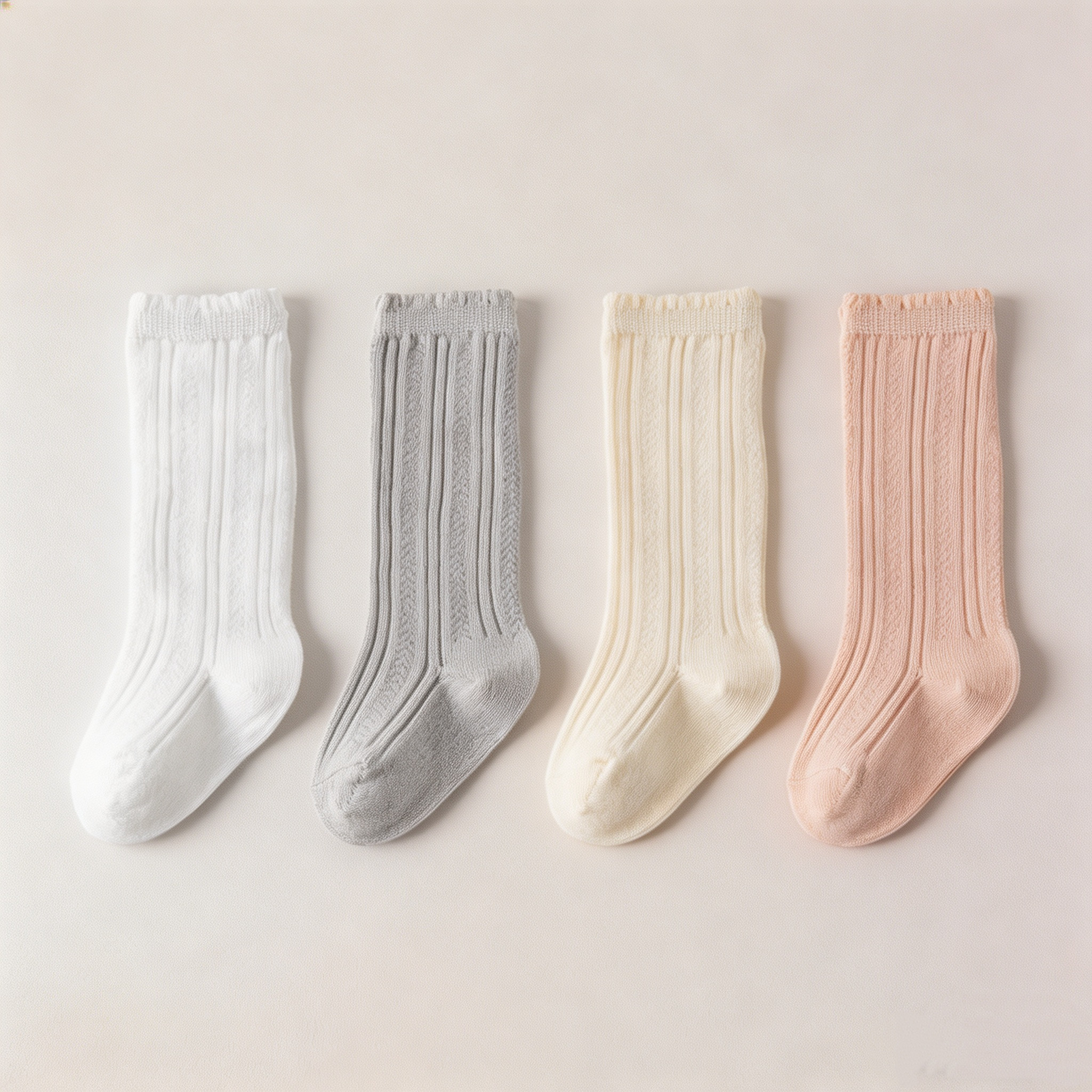 春夏季薄款婴儿袜子小月龄宝宝袜子男童袜子女中筒袜子长筒松口袜