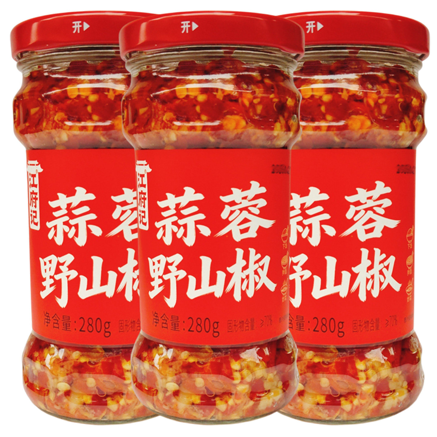 湖南蒜蓉野山椒280g拌饭炒菜