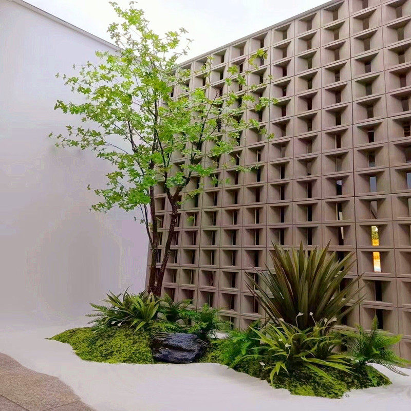 仿真树室内大型禅意景观吊钟假树干景日式庭院造景马醉木装饰摆件