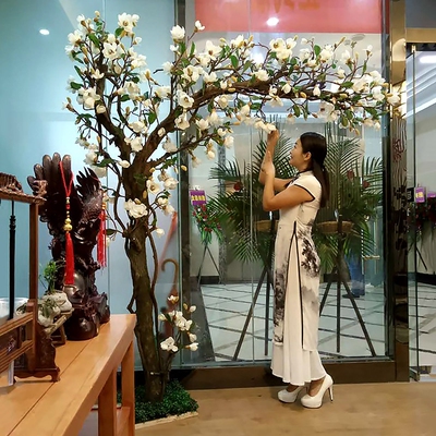 仿真橱窗室内装饰许愿树玉兰花