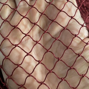 红色尼龙网渔网网片定制拉网装饰网养鱼网箱抬网搬曾网筝网挂照片