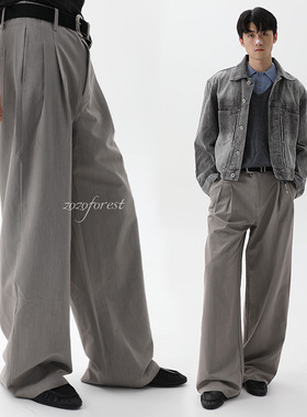 ZOZOFOREST【3275】“好莱坞西裤”老钱新贵优雅复古阔腿休闲西裤