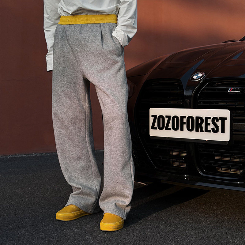 ZOZOFOREST【3302】“好莱坞撞色”加绒保暖蓄热美式休闲弯刀卫裤,男装,卫裤,淘宝优惠券,粉丝福利购,淘宝优惠卷