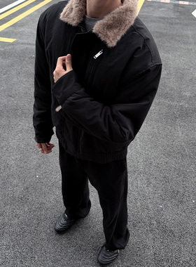 ZOZOFOREST【3278】“龟甲棉壳座山雕”猎装重磅立领加绒夹克外套