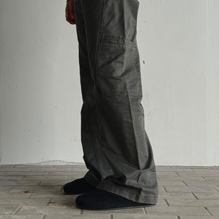 FOREST 休闲裤 侧缝 裤 cargo破缝切割微喇石磨水洗工装 ZOZO