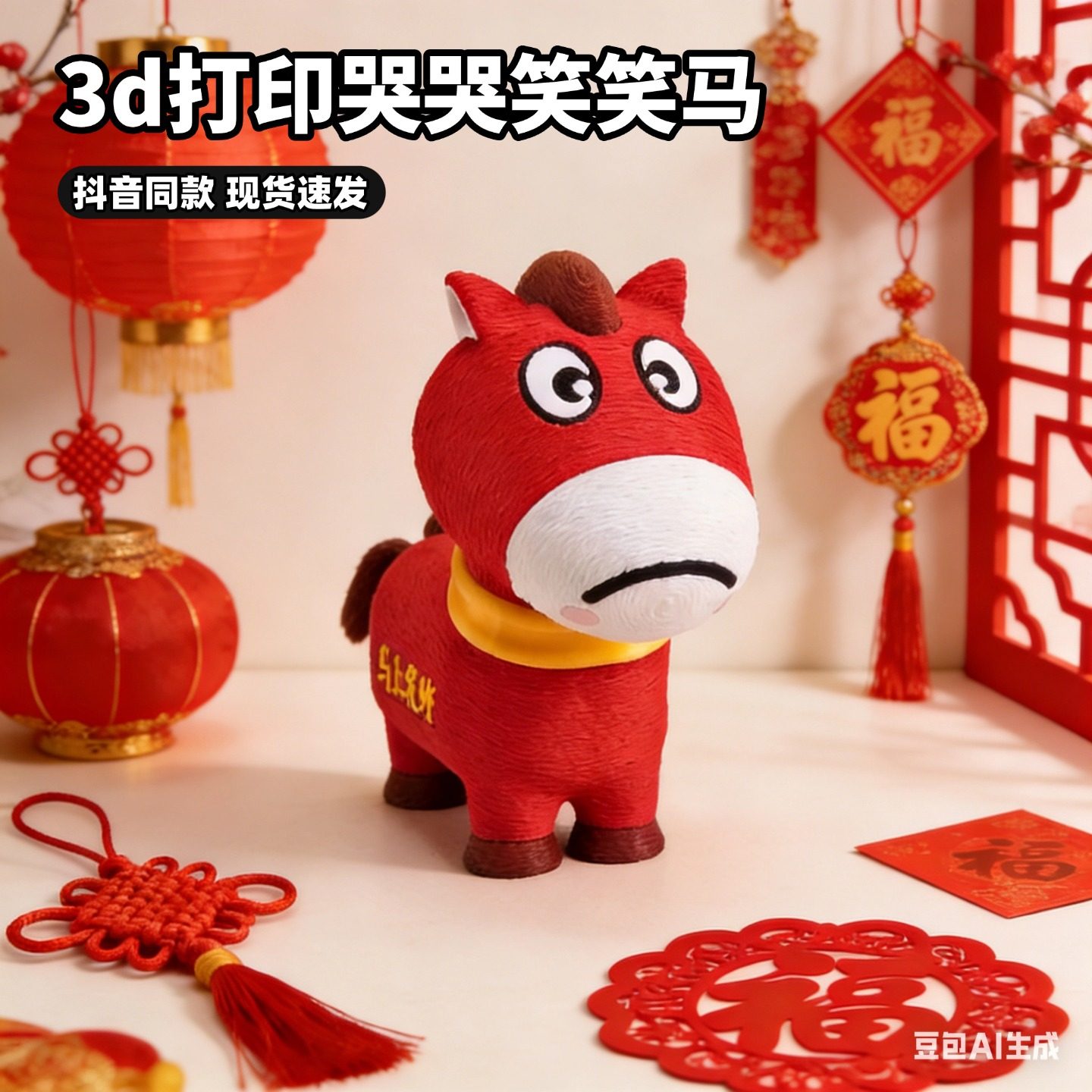 3d打印玩具哭哭马恶搞翻转笑笑马可旋转哭脸解压摆件网红小玩具,玩具/童车/益智/积木/模型,仿真/动物玩偶,淘宝优惠券,粉丝福利购,淘宝优惠卷