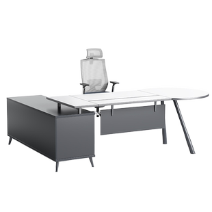 老板办公桌大班台简约现代单人办公室总经理桌椅组合