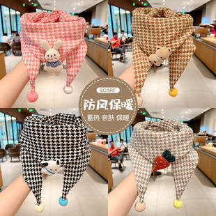 围巾护颈宝宝围巾小男孩女童春秋三角口水巾婴儿冬天外出防风