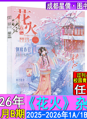 花火杂志2026年1B/1A/2025年12B/12A/11B/11A/10B/10A-7B青春校园古风都市言情短篇小说女生文学打包清仓过刊魅丽花火系列11月上