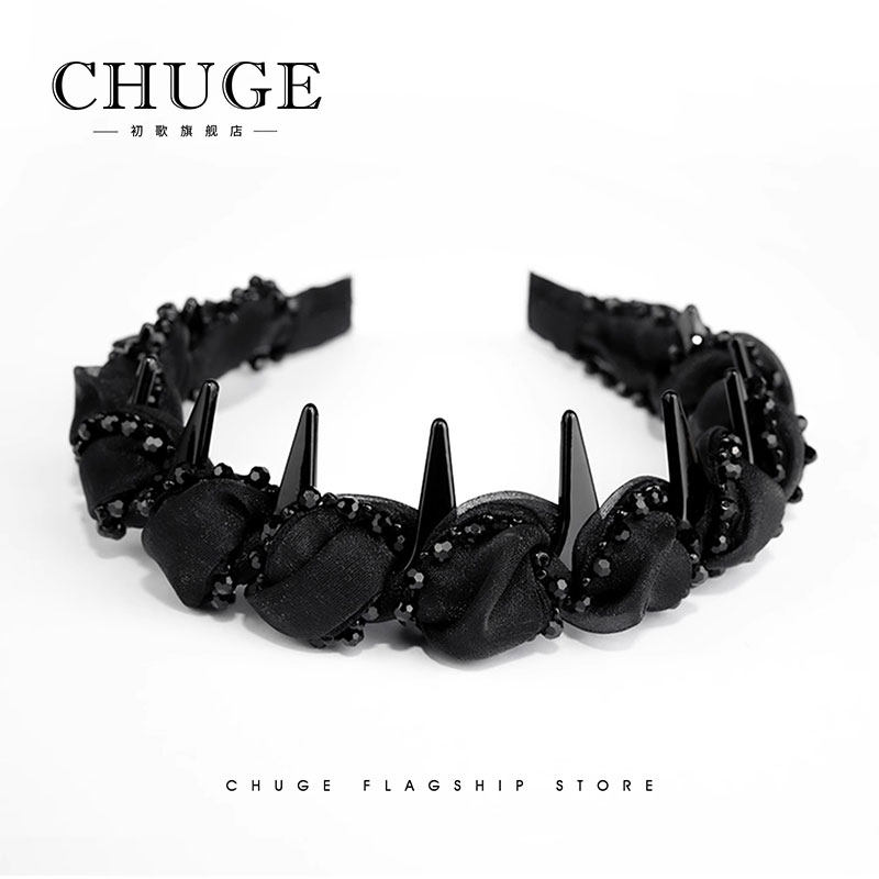 CHUGE新款路易斯巴黎王妃赫本轻奢时尚浪漫包边设计百搭发箍头饰