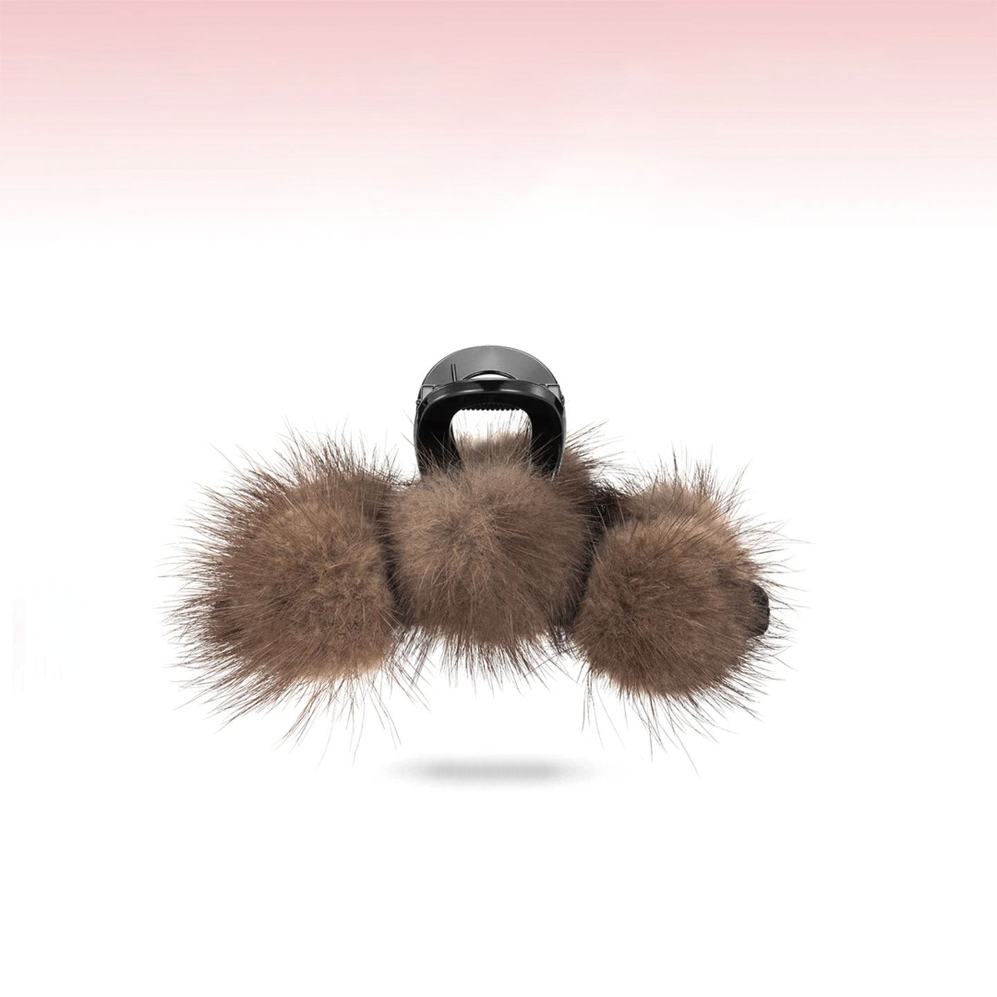 法式13cm毛绒球球抓夹高级感发量多洋气时尚后脑勺盘发夹发卡头饰