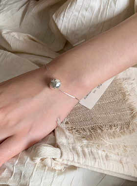 燕归锤纹球珠国风纯银百搭手链女