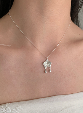 燕归蝴蝶岚新中式纯银百搭项链女