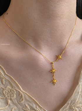 燕归流星国风足银百搭日常项链女