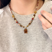 圣诞节限定 原创设计姜饼人糖果毛衣链送女朋友礼物高级感项链