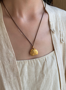 燕归十二生肖足银百搭编绳项链