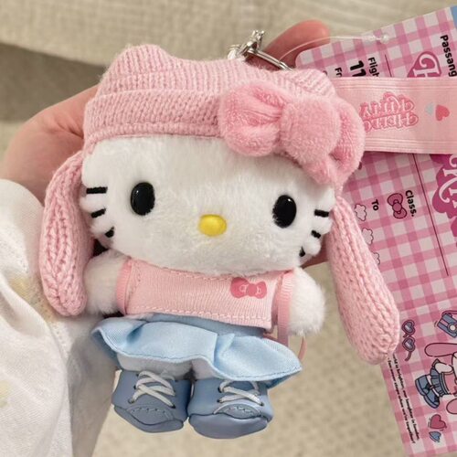 代餐机场限定系列HelloKitty挂挂件公仔钥匙扣可爱玩偶礼物车挂女