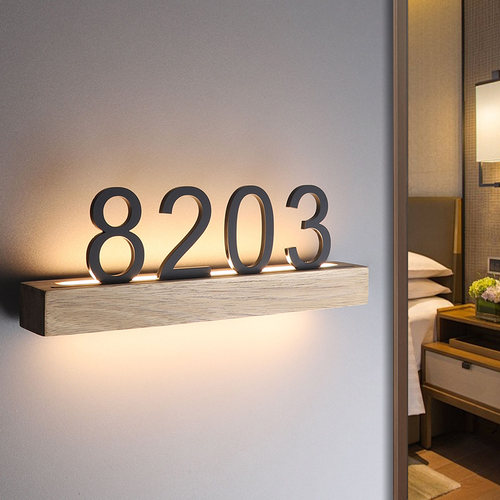 亚克力发光门号牌定制