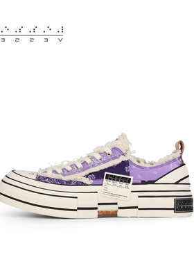 【1/26 12点限时发售】xVESSEL明星同款腰果花系列低帮帆布鞋1