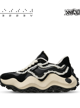 xVESSEL联名HEYDAY“波浪”德训鞋女厚底时尚休闲老爹鞋运动鞋男