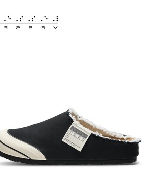 xVESSEL头等舱拖鞋男百搭复古穆勒半拖女外穿包头拖帆布鞋一脚蹬