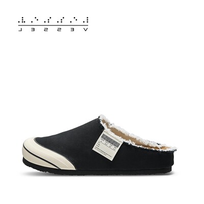 xVESSEL头等舱拖鞋男百搭复古穆勒半拖女外穿包头拖帆布鞋一脚蹬