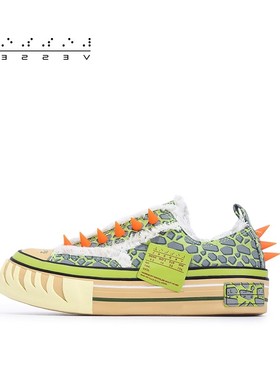 xVESSEL 儿童帆布鞋春季低帮男女童透气休闲软底鞋系带中大童板鞋