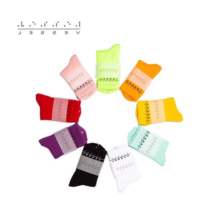 xVESSEL春夏女款配鲨鱼裤彩色中筒袜运动健身舞蹈外穿百搭潮袜