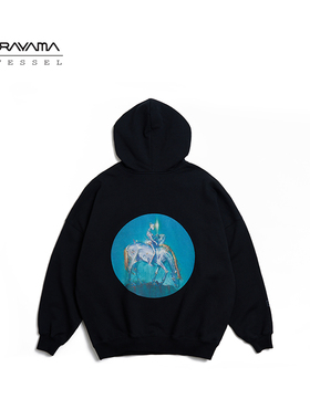 xVESSEL【空山基联名】男女同款时尚宽松休闲百搭连帽潮流卫衣