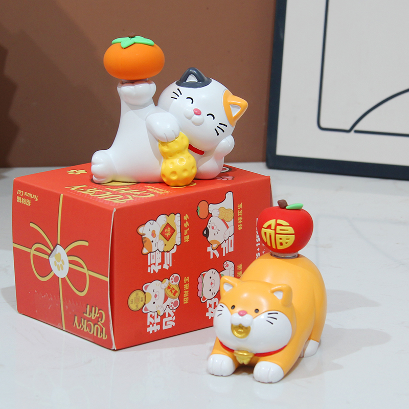 笨鸟创意转运招财猫桌面摆件
