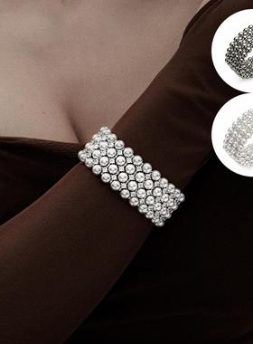 缪斯女神系列弹力珍珠轻奢手镯女