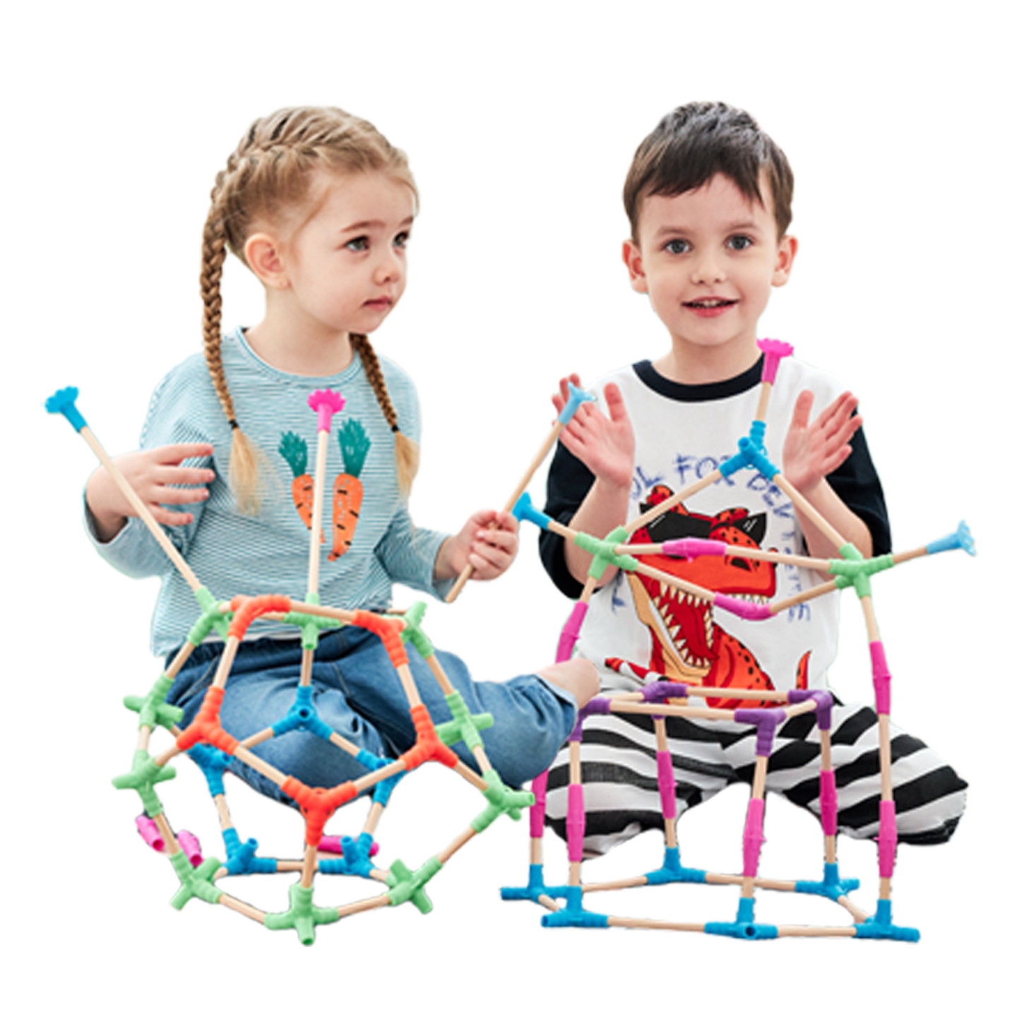 PLAYSTIX搭搭棒立体几何亲子教学