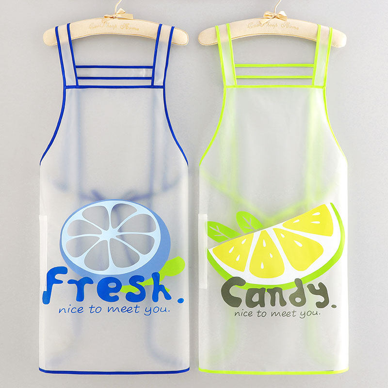 新款免洗围裙餐饮厨房防水上班工作透明TPU围腰男女定制logo印字,家庭/个人清洁工具,围裙,淘宝优惠券,粉丝福利购,淘宝优惠卷