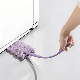 日本加长除尘掸冰箱洗衣机底部扫灰神器窄缝扁缝床底下长柄清洁刷